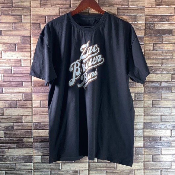 EUC Black ZAC BROWN BAND T-SHIRT MENS SIZE XXL - Picture 1 of 8